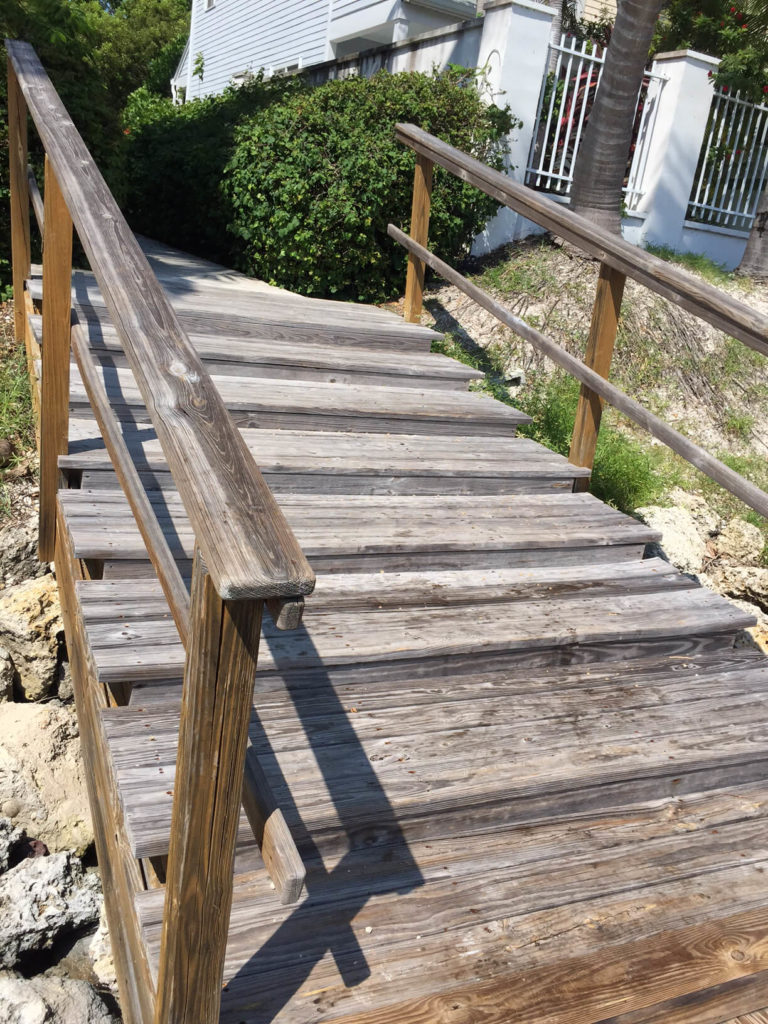 Hawks Cay Stairs Before
